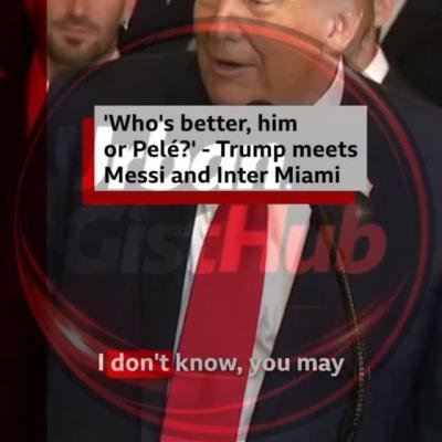 Lionel Messi and Inter Miami Celebrate 2025 MLS Cup Victory with Donald Trump at the White House